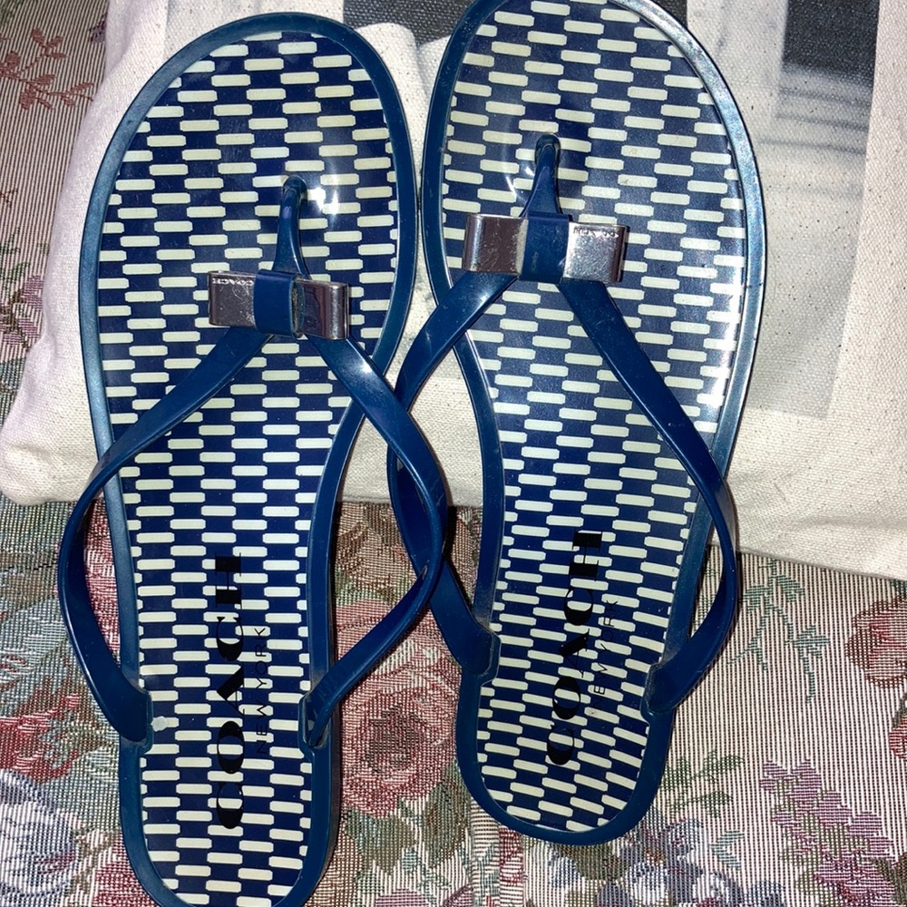 Coach jelly flip flop